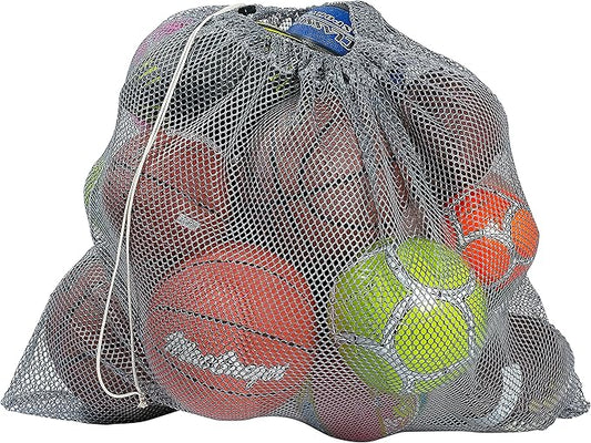 Mesh Equipment Bag - 32” x 36” and 24” x 36” - Adjustable, sliding drawstring cord closure. Perfect mesh bag for parent or coach, making it easy to transport and keeping your sporting gear organized.