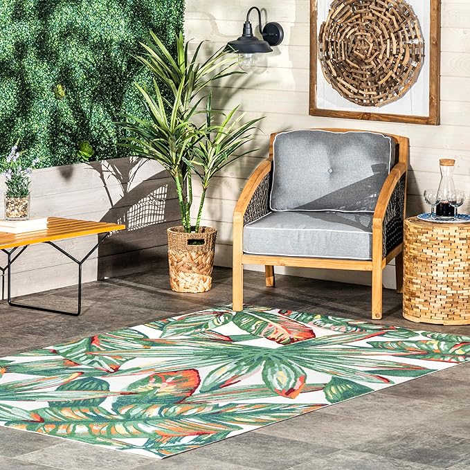 nuLOOM Contemporary Floral Lindsey Accent Rug, 4' Square, Multi