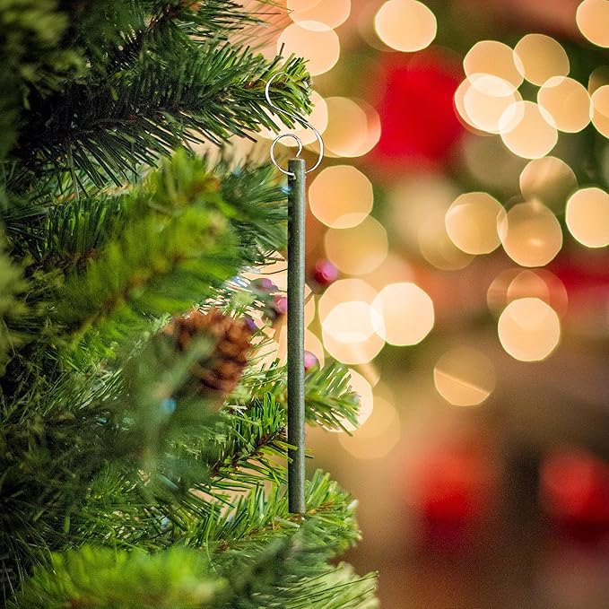 Scentsicles White Winter Fir and O Christmas Tree Scented Christmas Ornaments with Hooks - 2 Pack (2 Bottles, 12 Sticks Total)