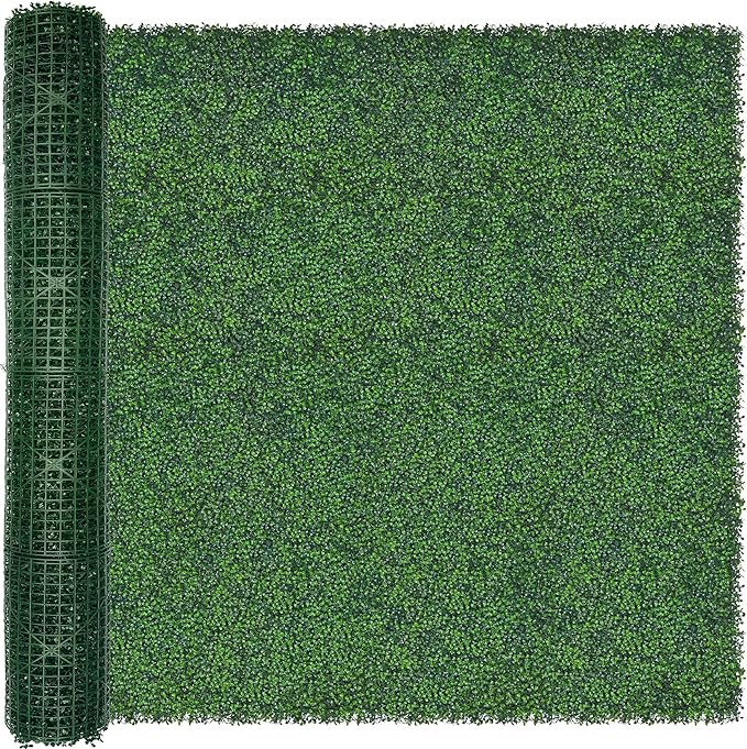 Artificial Ivy Privacy Fence Wall Screen: 6FT X12FT (72 sqft) UV-Anti Faux Boxwood Roll Panels Greenery Backdrop Ivy Vine Leaf Hedges Fence Panels for Indoor Outdoor Green Wall Decor