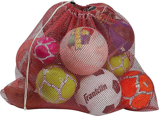 Mesh Equipment Bag - 32” x 36” and 24” x 36” - Adjustable, sliding drawstring cord closure. Perfect mesh bag for parent or coach, making it easy to transport and keeping your sporting gear organized.