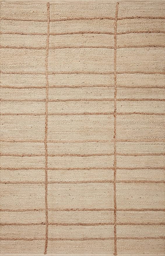 Loloi Bodhi Collection BOD-04 Ivory/Natural 5'-0" x 7'-6" Area Rug