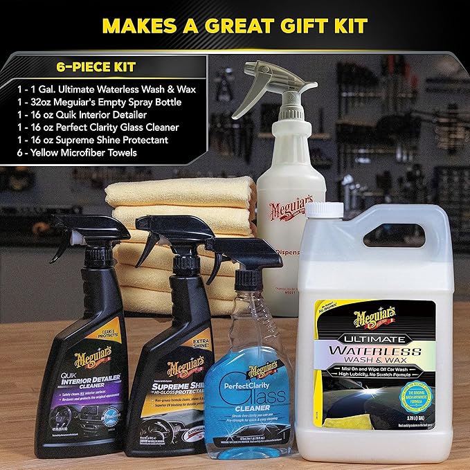 Meguiar's G3626 Ultimate Waterless Wash & Wax - 26 Oz Spray Bottle