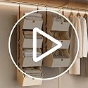 Homsorout Hanging Closet Organizer, Modular 4-in-1 Hanging - Image 8