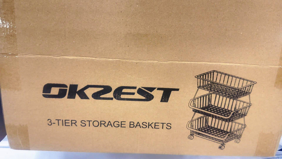OKZEST 3-Tier Rolling Pantry Floor Organizers and Storage Cart - Image 8