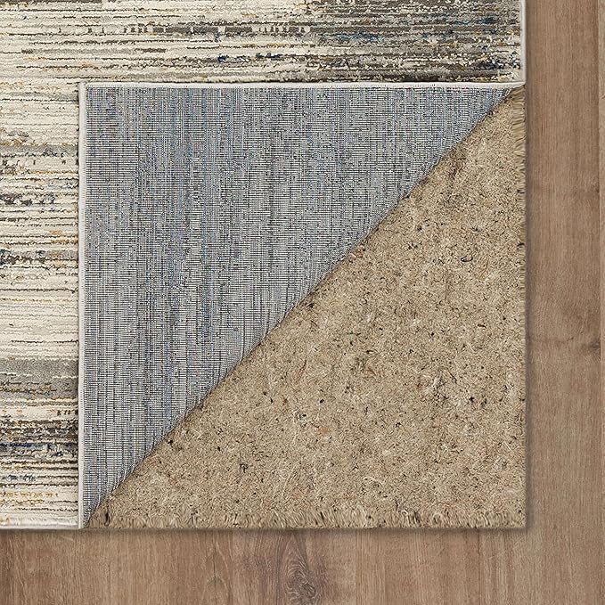 Mohawk Home Nexus Modern Contemporary Abstract Light Gray 7' 10" x 10' Area Rug Perfect for Living Room, Dining Room, Office