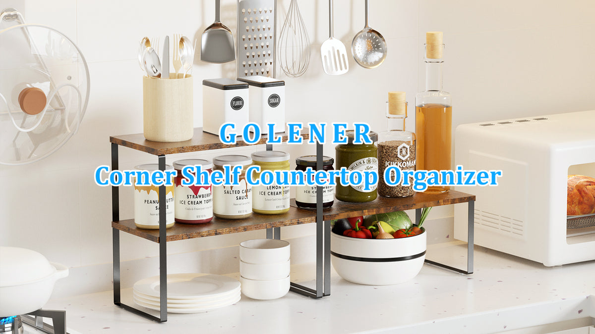 Golener Kitchen Counter Organizer, Countertop Shelf - Image 8