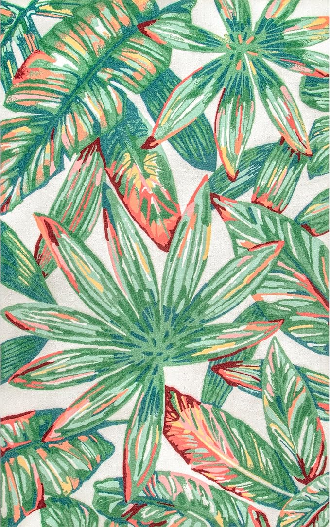nuLOOM Contemporary Floral Lindsey Accent Rug, 4' Square, Multi