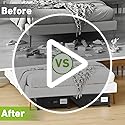 Beborxue Under Bed Storage with Wheels, 2-Pack, Black - Image 8