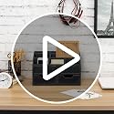 Farmhouse Gray Black Mail Organizer Countertop with Drawers - Image 8