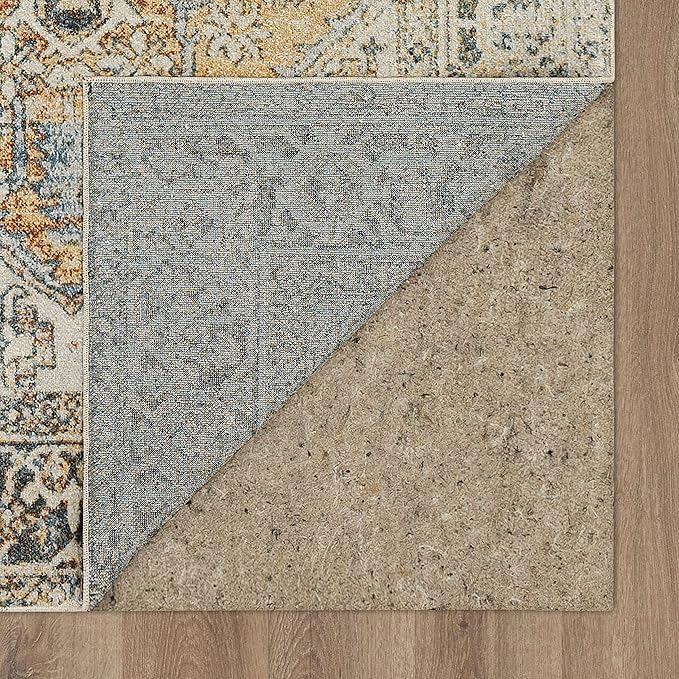 Mohawk Home Nyx Floral Ornamental Cream 2' x 2' 11" Area Rug Perfect for Living Room, Dining Room, Office