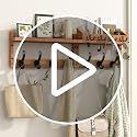 Evermagin 29" Coat Rack Wall Mount with Shelf & 11 H | All Products - Image 8