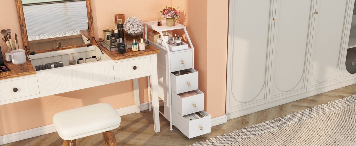 Tohomeor Narrow Dresser Tall Skinny Storage Tower Vertical Slim - Image 8