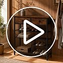 Snughome Shoe Rack, 5 Tier Shoe Storage Organizer with 2 Drawers - Image 8