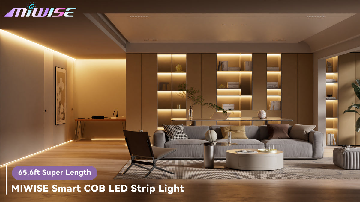 MIWISE COB LED Strip Lights 65.6ft/20m,UL-Listed CRI 90+ Dimmable - Image 8