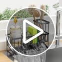 Cisily Sink Caddy Sponge Holder for Kitchen with Bru | All Products - Image 8