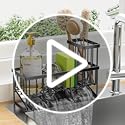 Cisily Kitchen Sink Caddy, Sponge Holder for Kitchen Sink - Image 8